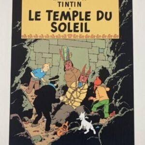 sérigraphie tintin le temple du soleil