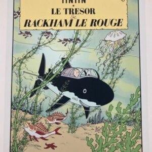 serigraphie tintin le tresor de rackam le rouge