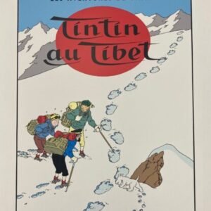 sérigraphie tintin au Tibet