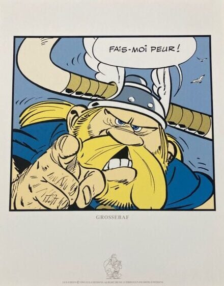 sérigraphie uderzo asterix et obelix grossebaf