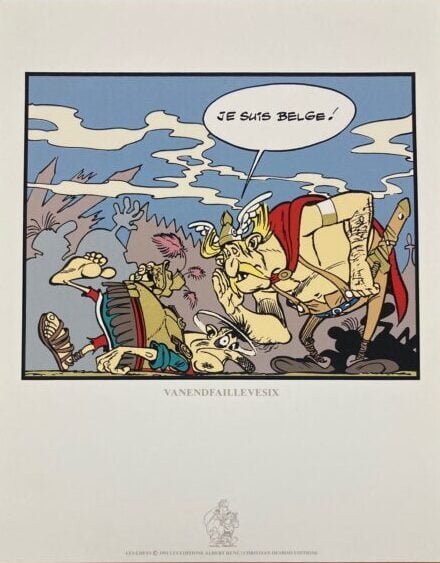 sérigraphie uderzo asterix et obelix vanendfaillevesix